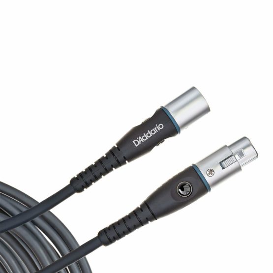 D'Addario Microphone Cable - XLR Microphone Cable - XLR Male to XLR Female plug - Gold Plated - Shielded for Noise Reduction - Custom Series/3.05 Meters - 1 Pack