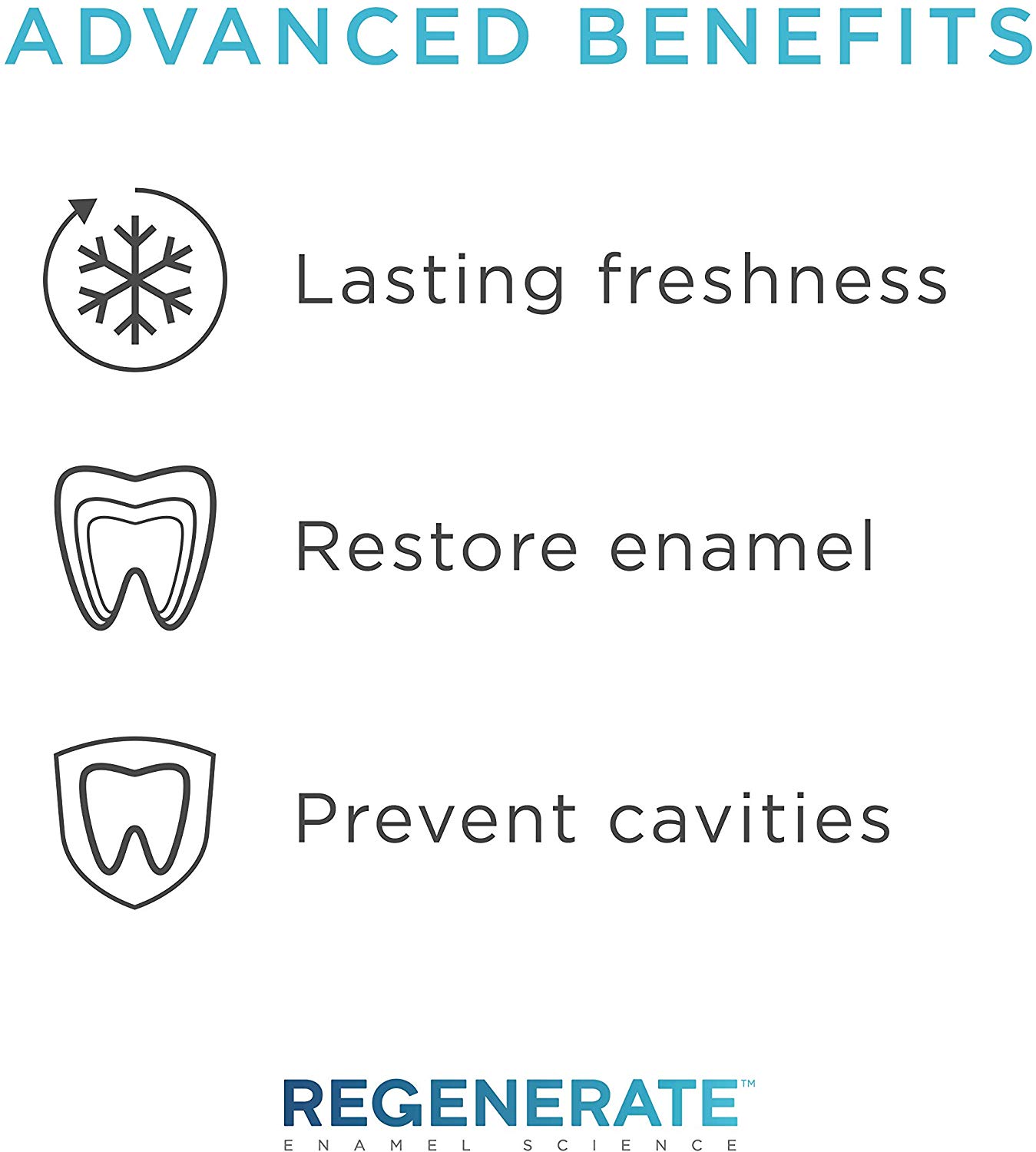Regenerate Advanced Foaming Mouthwash Mouthwash restore tooth enamel for lasting freshness 50ml, Transparent Blue, 50 ml (Pack of 1) - Image 4