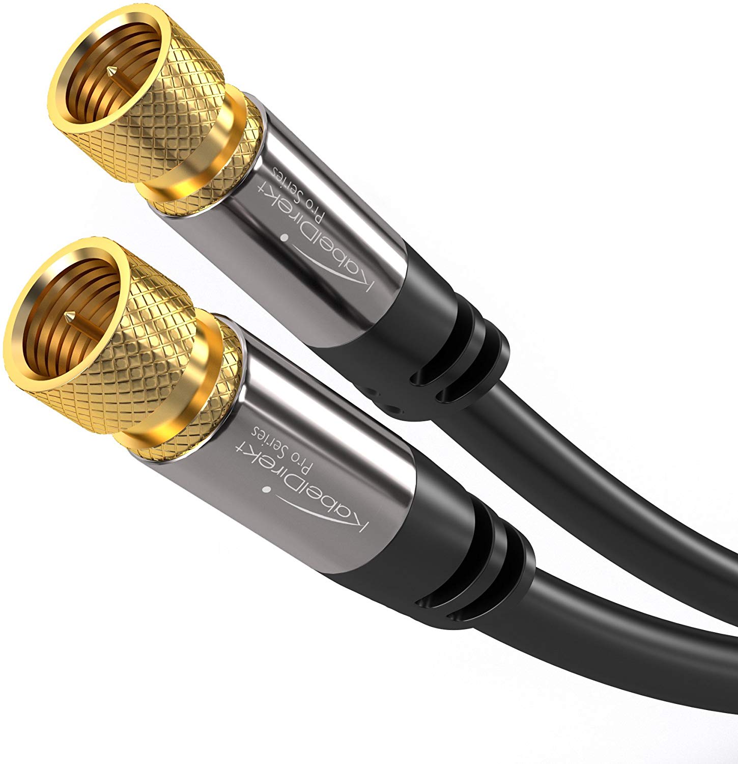 KabelDirekt, SAT Cable, Coaxial, Internet & Satellite TV/Aerial Cable with F-Connector, Metal Plug, Designed in Germany