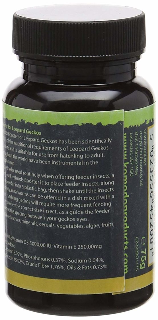 Komodo Premium Live Foods Booster for Leopard Geckos, 75 g - Image 2