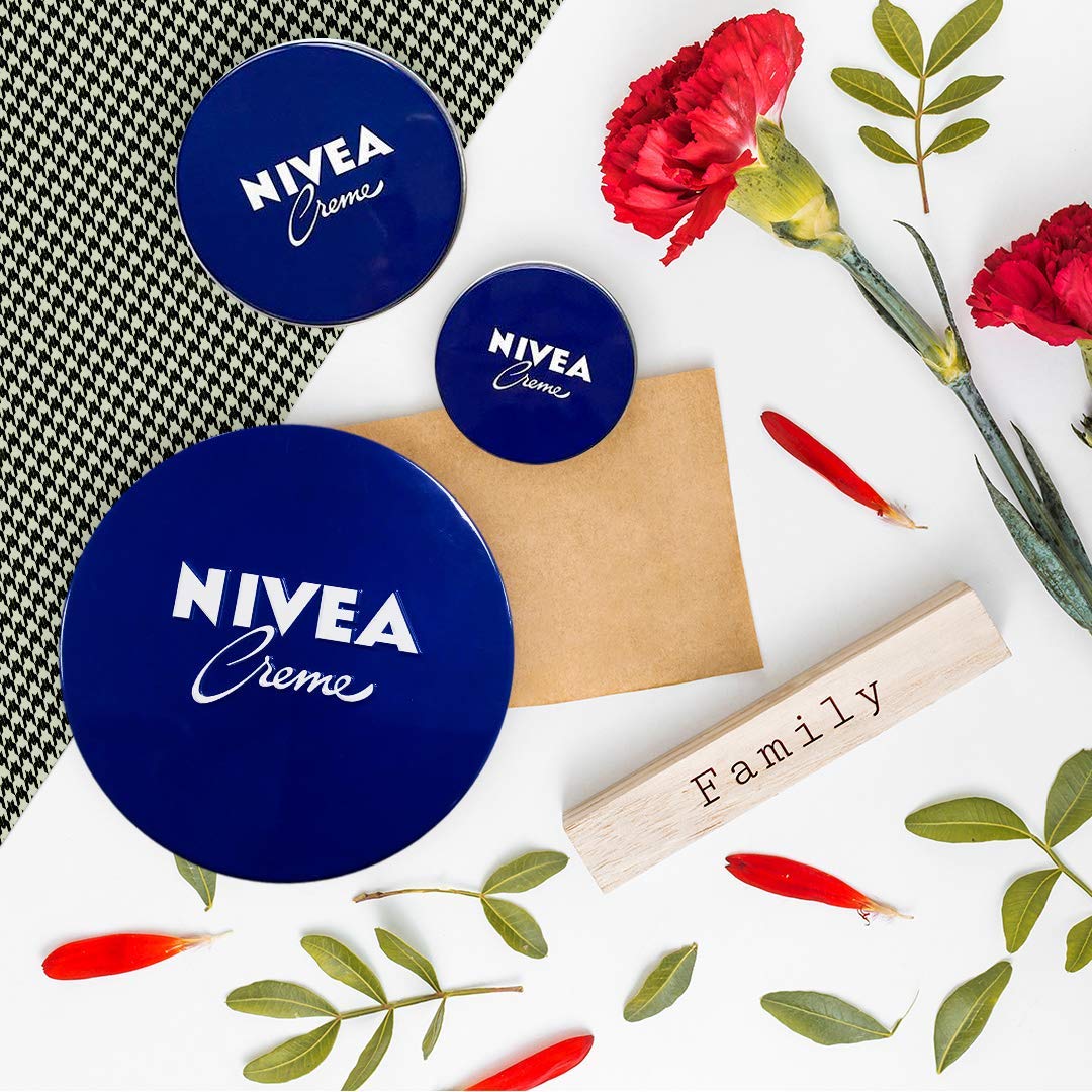 NIVEA Creme (75 ml), Moisturising Skin Cream, Intensively Caring Face Cream, All Purpose Body Cream for the Whole Family - Image 4