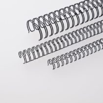 Renz 320690123 6.9 mm Ring Wire Cut Element - Black. 2:1 Pitch. A4. 100 Wires per Box.