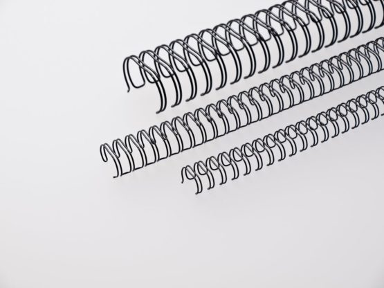 Renz 320690123 6.9 mm Ring Wire Cut Element - Black. 2:1 Pitch. A4. 100 Wires per Box.