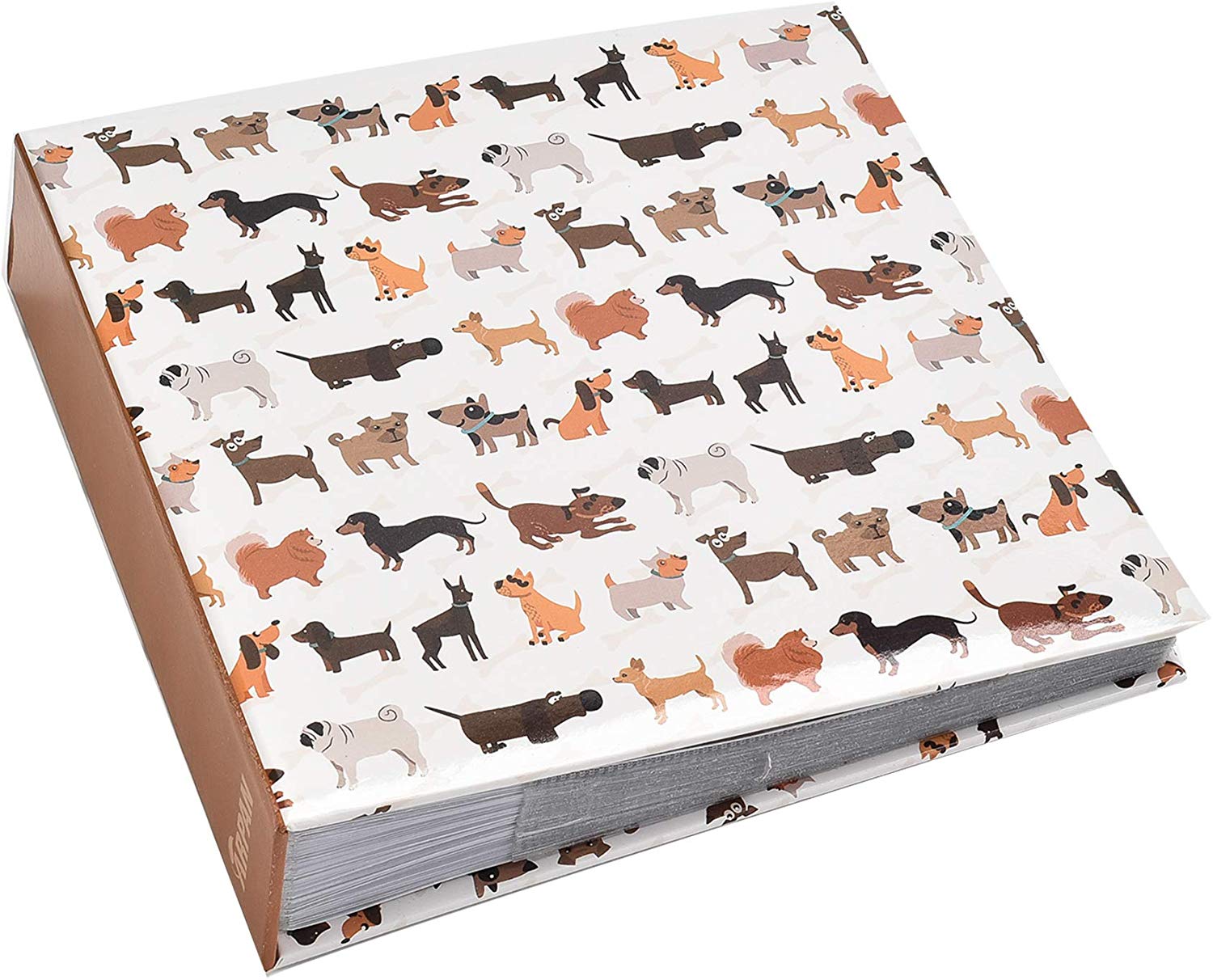 Arpan Cute Dog Photo Album Slip In Case Memo Album 6x4" for 200 Photos Scotty Dogs, 23 X 23 cm - Image 2