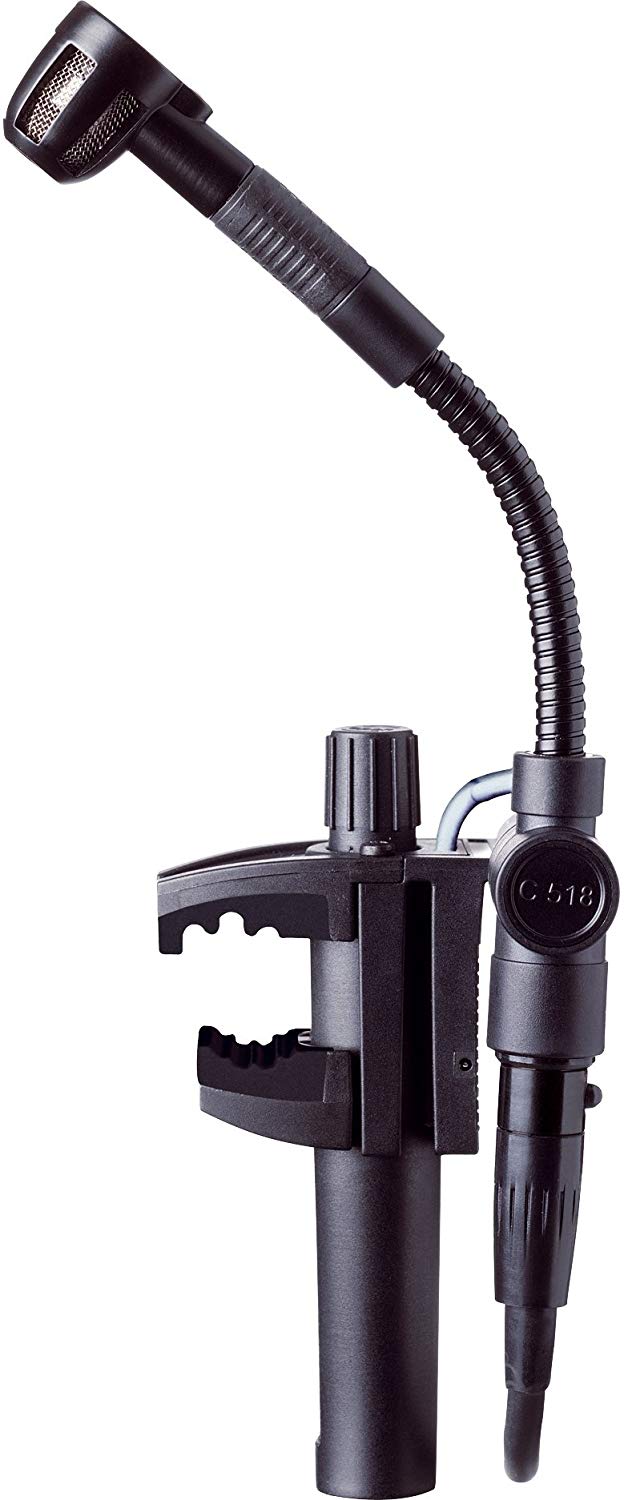 AKG Pro Audio C518 ML Instrument Condenser Microphone, Cardioid, Black