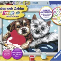 Ravensburger Hundefreundschaft 27783 Paint by Numbers 18 x 13 cm Dog Friendship, Multi-Coloured