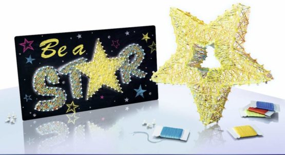 Ravensburger 18052 String it Maxi: 3D Stars-Glow in The Dark Playset, Yellow - Image 3
