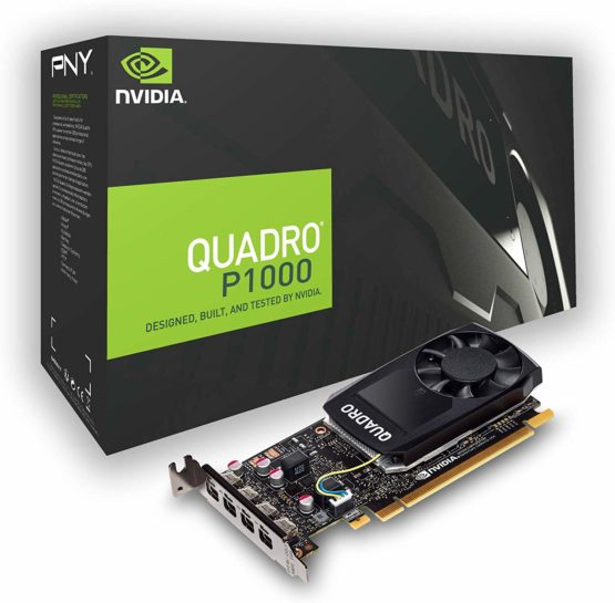 PNY NVIDIA Quadro P1000 DVI 4x Mini DP 4 GB LP GDDR5 PCI Express