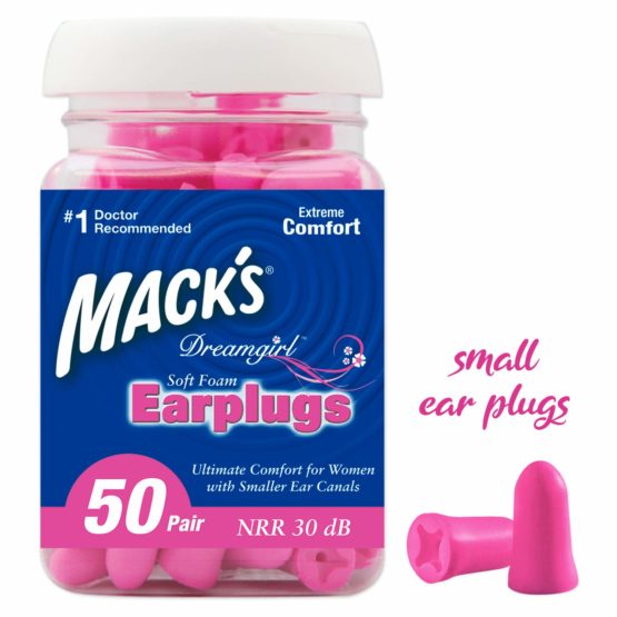 Mack's Unisex's Dream Girl Ear Plugs (50 Pair) -Pink