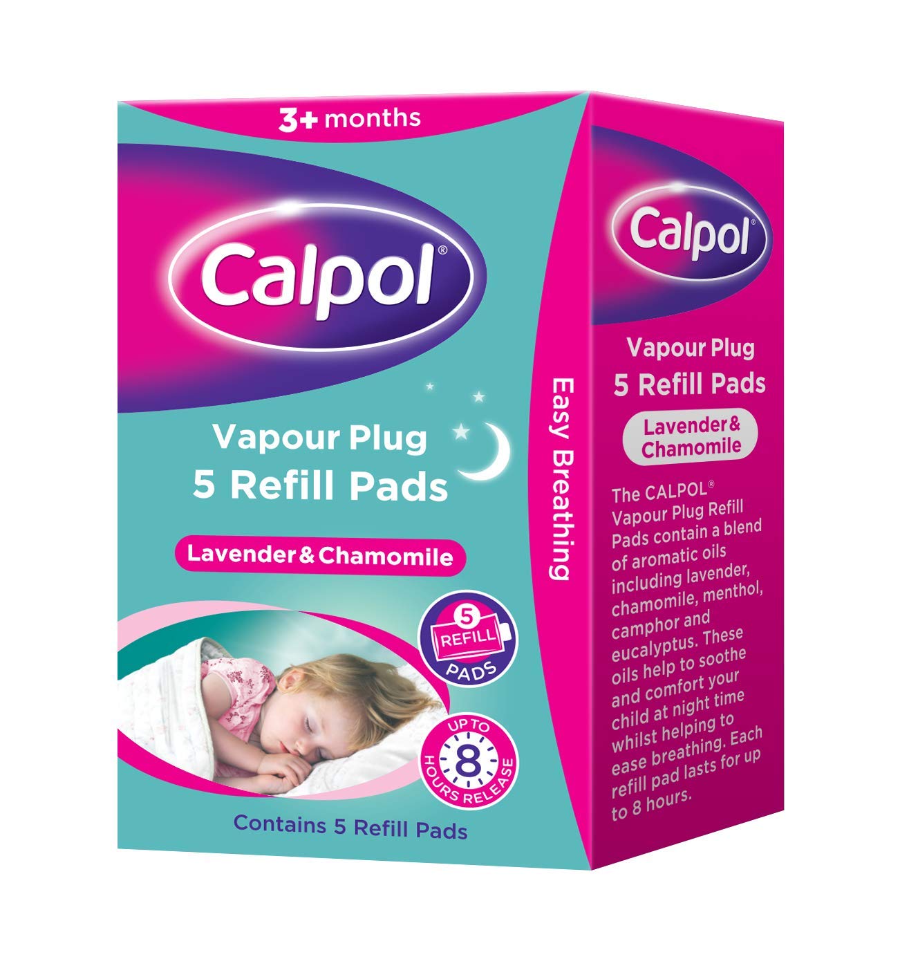 Calpol Vapour Plug Refills 5 Count (Pack of 1), Lavender & Chamomile, Helps with Clear and Easy Breathing - Image 3