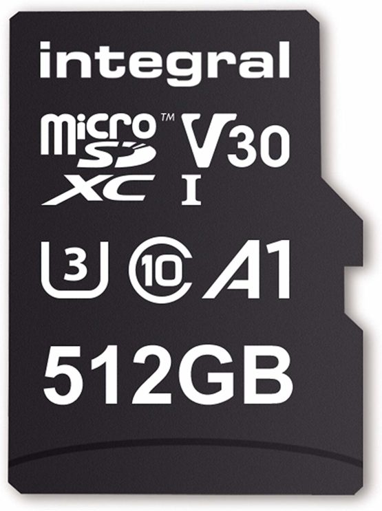 Integral INMSDX512G-100/80V30 512GB Micro SD Card 4K Video Premium High Speed Memory Card SDXC Up to 100MB s Read Speed and 50MB s Write speed V30 C10 U3 UHS-I A1 - Image 2