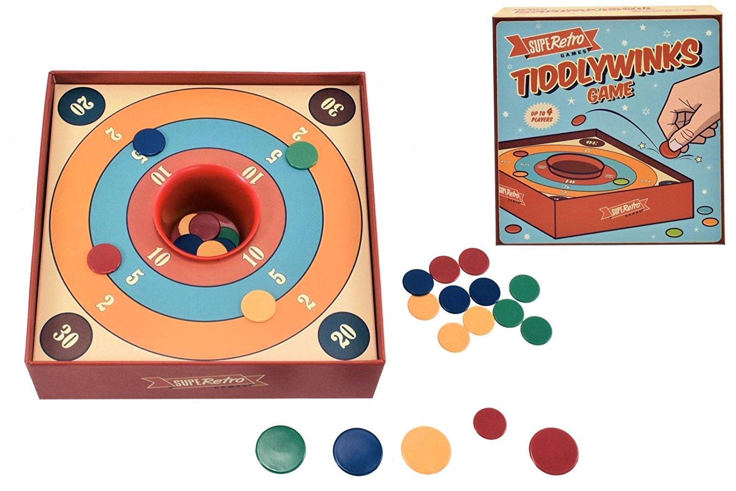 KandyToys Tiddlywinks Classic Game, Multicolor, 15 cm x 5 cm x 15 cm