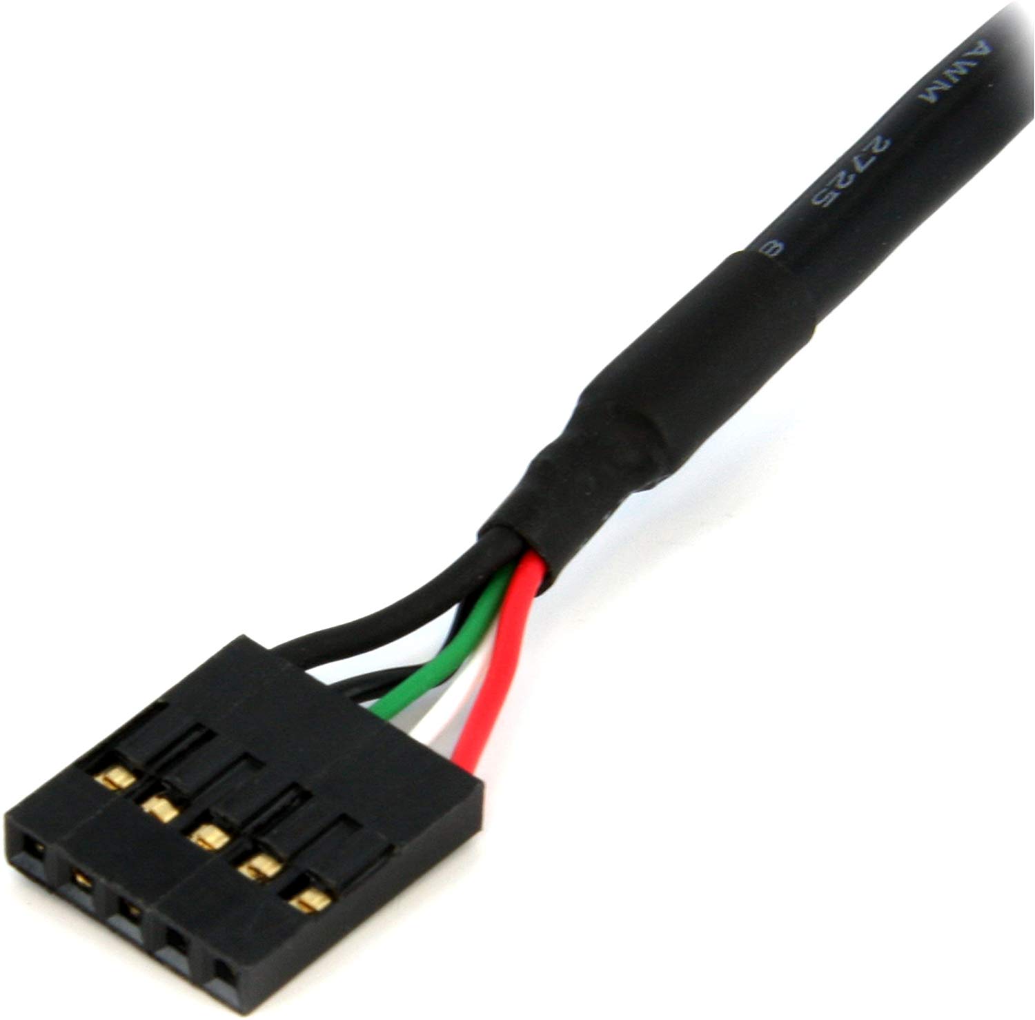 StarTech 24 inch 5 pin Female to Female Connector USB IDC Motherboard Header Cable, Black, 15.24 cm x 15.24 cm x 2.54 cm - Image 2