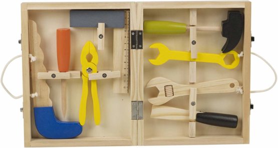 URBN-TOYS 8pc Wooden Mini Tool Box - Image 2