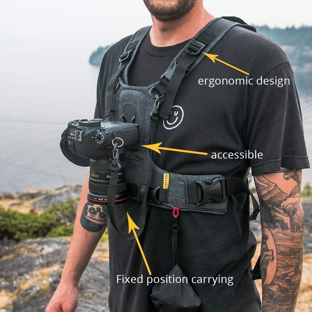 Cotton Generation 3 Digital SLR Camera Harness, Grey, 1, 14x14x2 inches - Image 4
