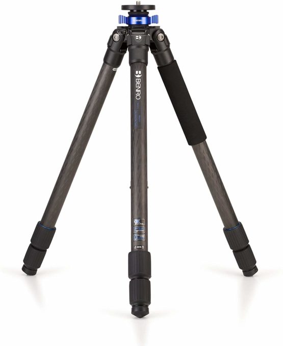 Benro TMA37C Mach3 9X CF Series 3 Tripod, 3 Section, Twist Lock (Black)
