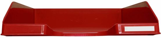 Exacompta Letter Trays A4 + Pack of 6 Crimson Red Glossy - Image 2