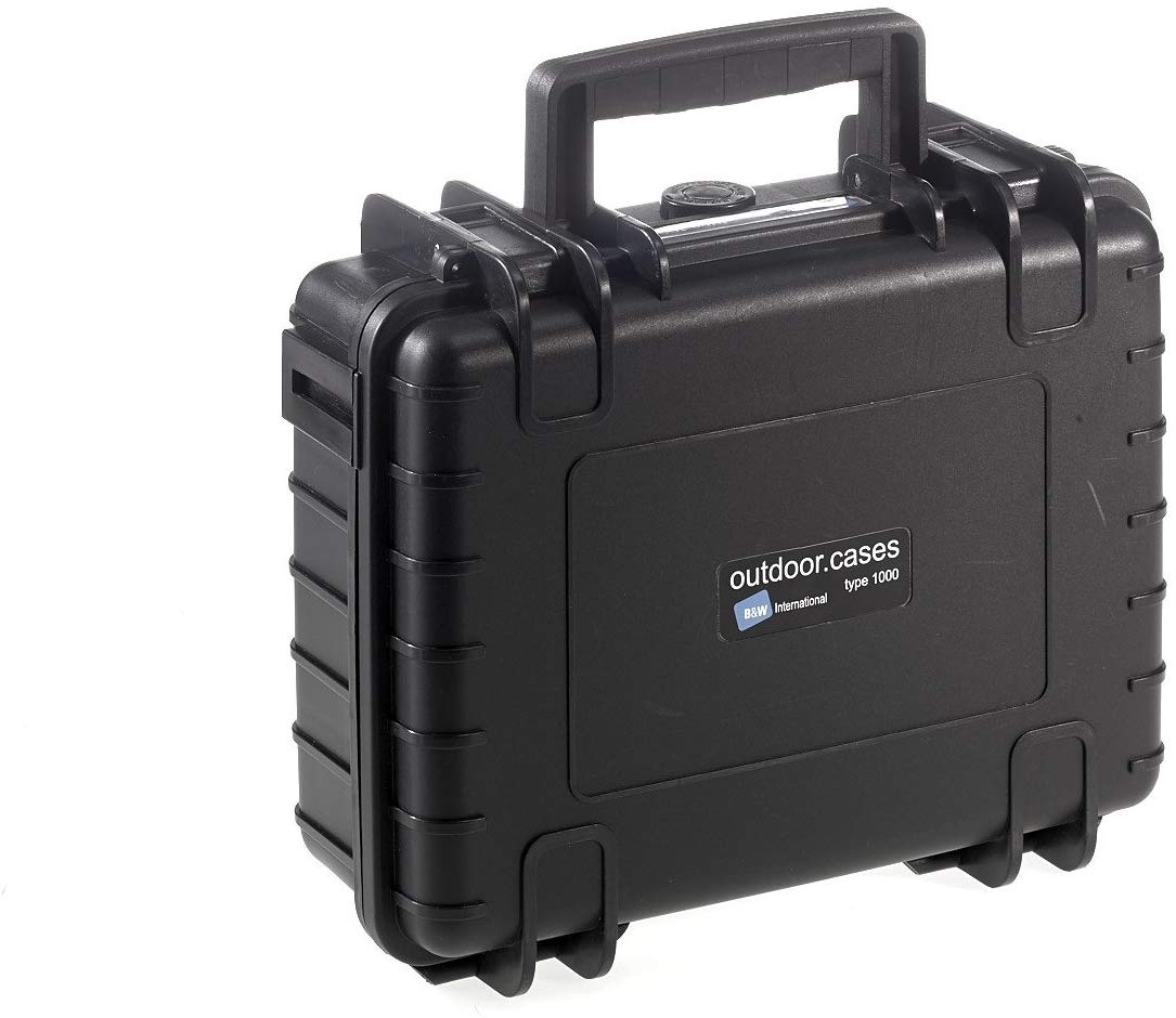 B&W Outdoor Transport Case - Type 1000 with Padded Divider - Black - Waterproof according to IP67 Certification and Dustproof - Image 2
