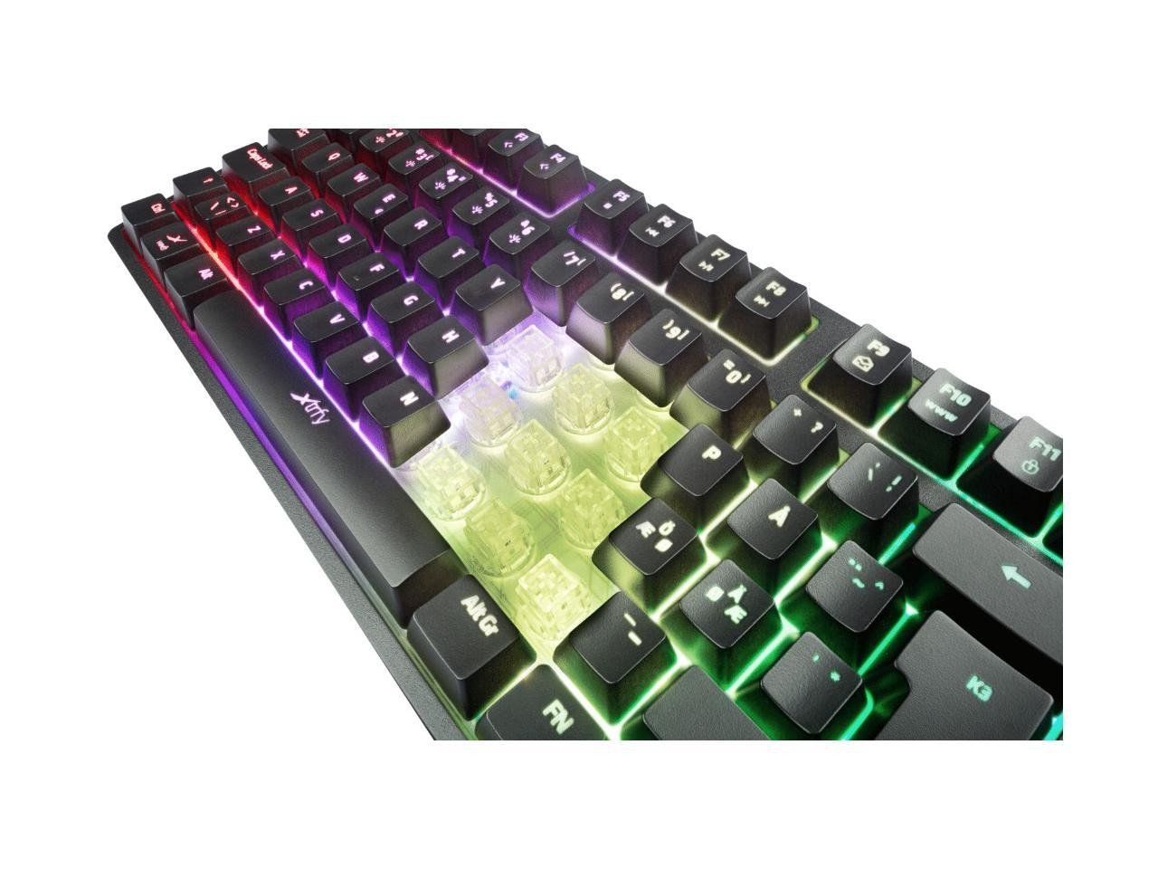 XTRFY XG-K3-RGB-UK K3 RGB Mechanical Gaming Keyboard, Mem-chanical Switches, 105 Keys, RGB LED Lighting