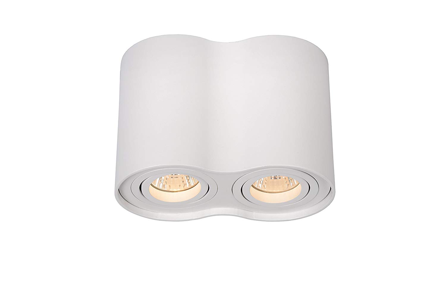 LUCIDE Tube - Ceiling Spotlight - 2xGU10 - White, 17,7 x 9,5 x 12,5 cm