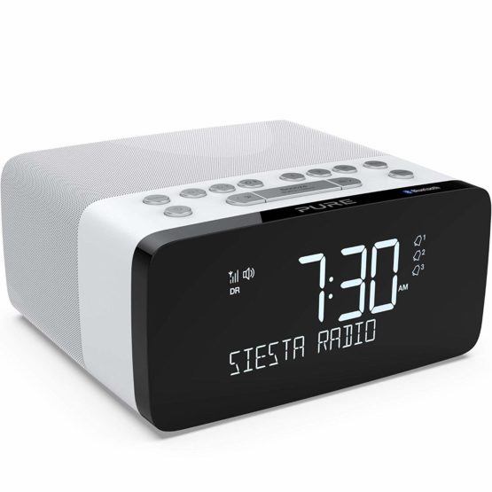 Pure Siesta Charge Bluetooth DAB+/DAB/FM Digital Radio Alarm Clock - Bedside DAB Radio with Qi Wireless Charging Pad for Smartphones and CrystalVue LCD Display with Auto-Brightness - Polar - Image 4
