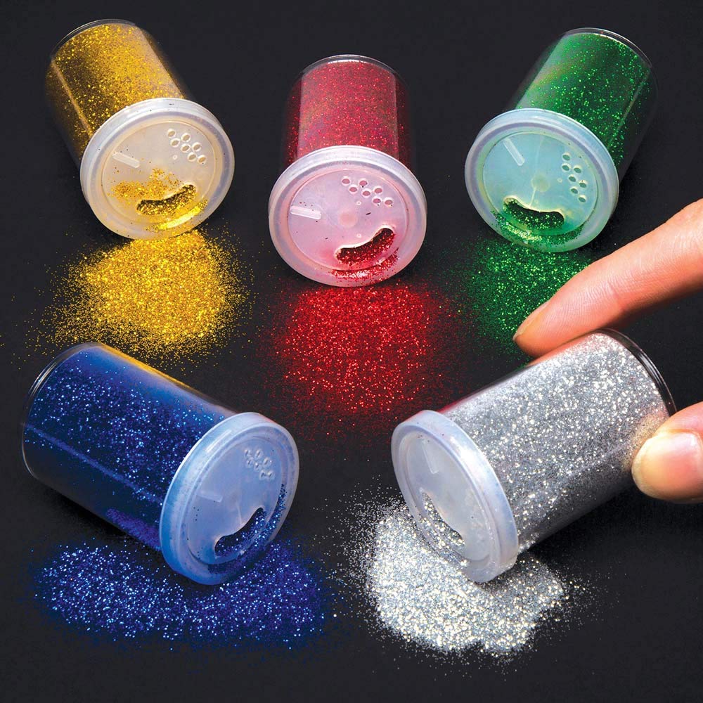 Baker Ross Glitter Shakers (Pack of 5) for Kids Arts and Crafts