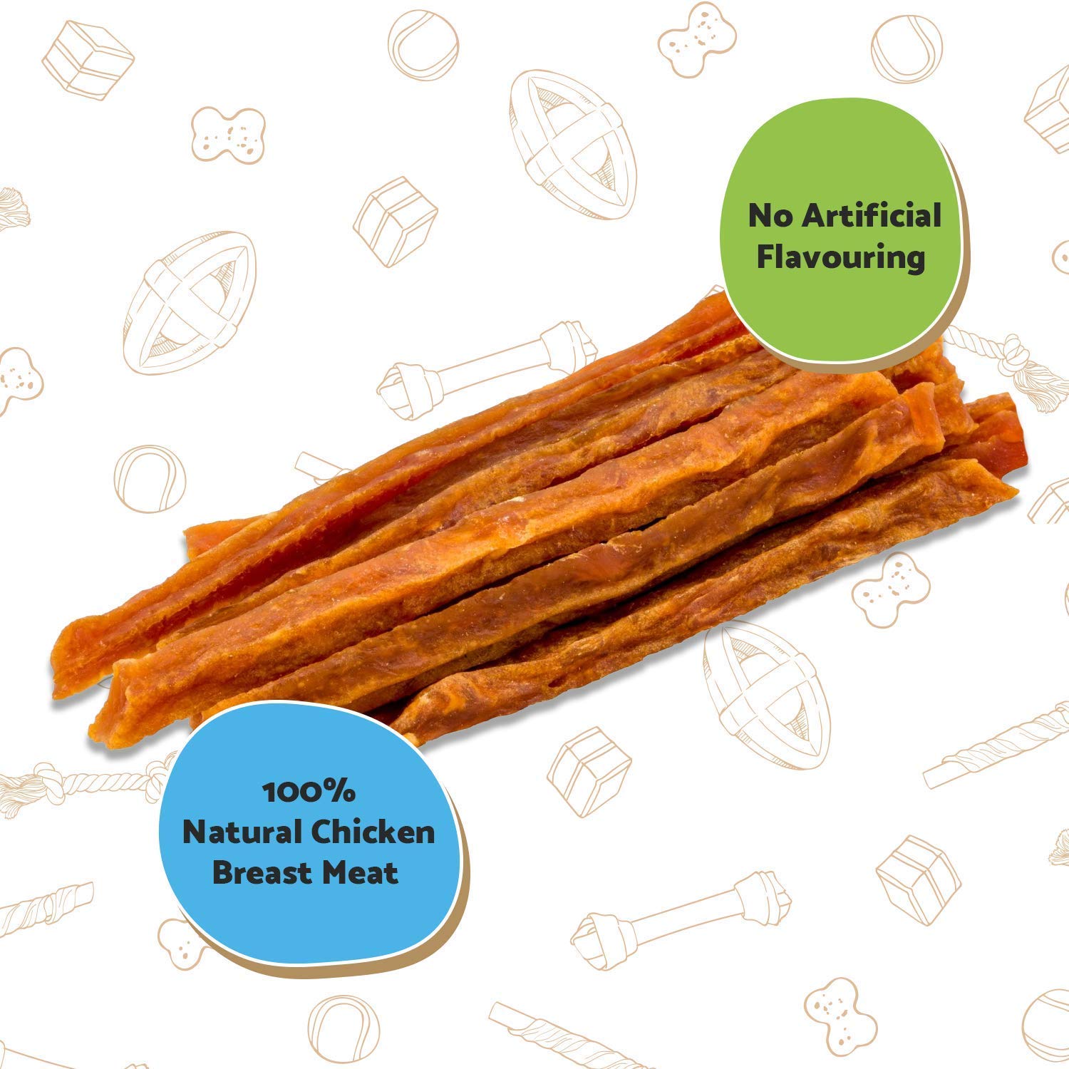 Good Boy, Chewy Chicken Strips, Dog Treats, Made with 100% Natural Chicken Breast Meat, 100 g ℮ - Image 3