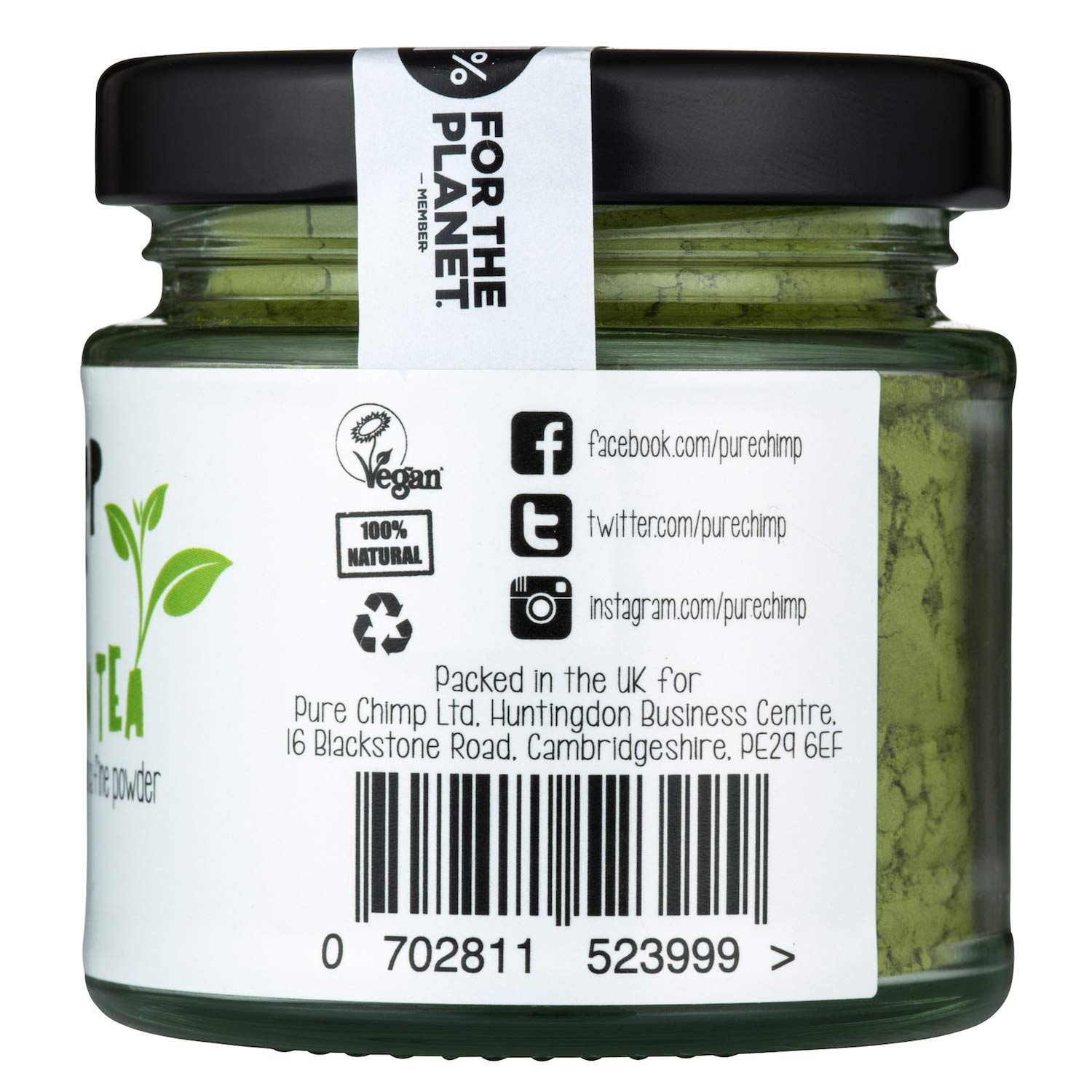 PureChimp Ceremonial Grade Matcha Powder 50g. 100% Pure Green Tea. Shade-Grown for MatchaLatte Teas & Recipes. Recyclable Glass Jar. Antioxidant-Rich - Image 3