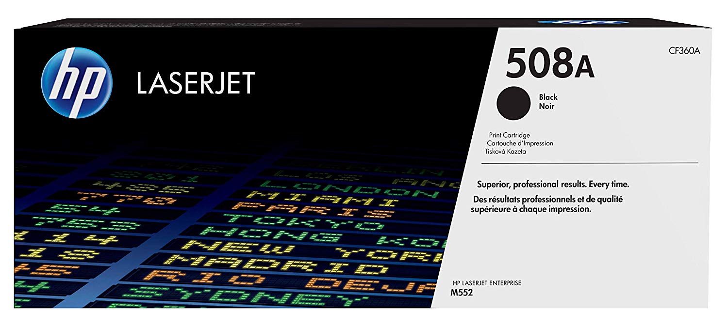 HP CF360A 508A Original LaserJet Toner Cartridge, Black, Single Pack, Standard