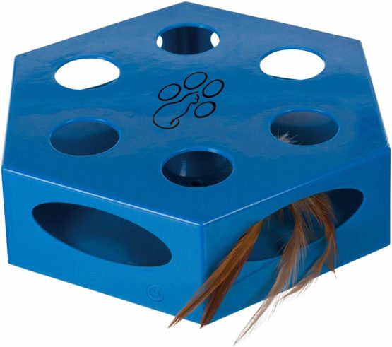 Trixie 46007 Turning Feather, Plastic, Diameter 22 cm, Blue