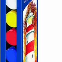 STAEDTLER Noris Club 885 School Paint, Opaque Tempera Paint with High Colour Brilliance, Coverage and Light Fastness, 6 Colours in Plastic Jar, 20 ml Each