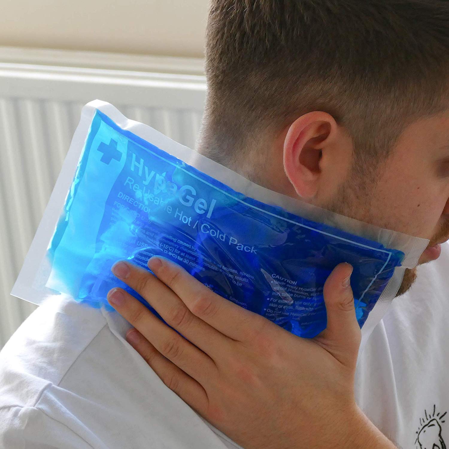 Safety First Aid Group HypaGel Reusable Hot/Cold Gel Pack for Sports First Aid Muscle and Pain Relief, Single, 27cm x 15cm - Image 3