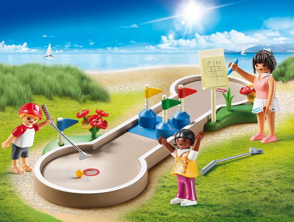 Playmobil 70092 Family Fun Mini-golf, Fun Imaginative Role-Play, PlaySets Suitable for Children Ages 4+, Black, 4.4 x 18.7 x 24.8 cm - Image 2