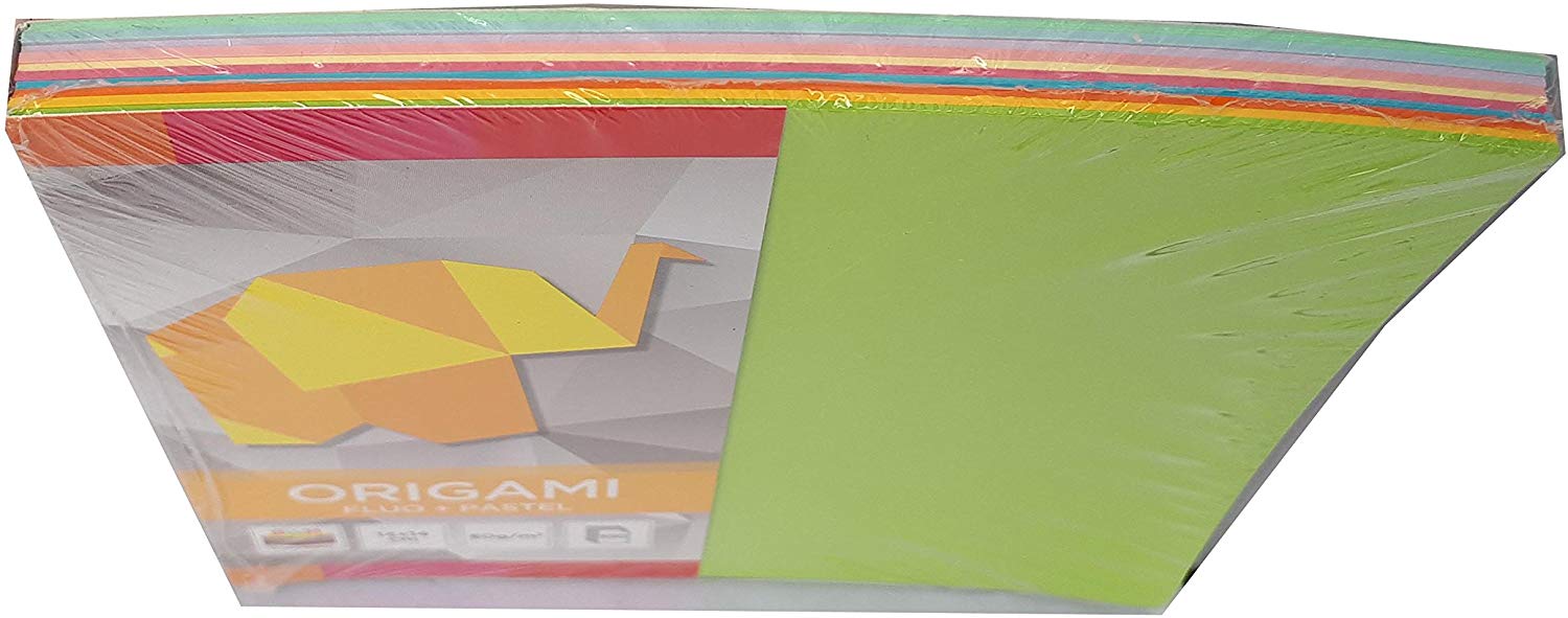 Interdruk Origami 14 x 14Cm Fluo+Pastele A'100, Multi-color, 14x14cm - Image 3