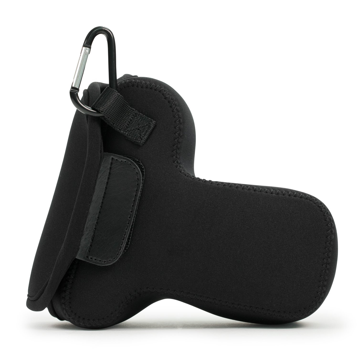 MegaGear MG1196 Ultra Light Neoprene Case with Carabiner for Olympus OM-D E-M5 Mark II 12-40mm Camera - Black - Image 3