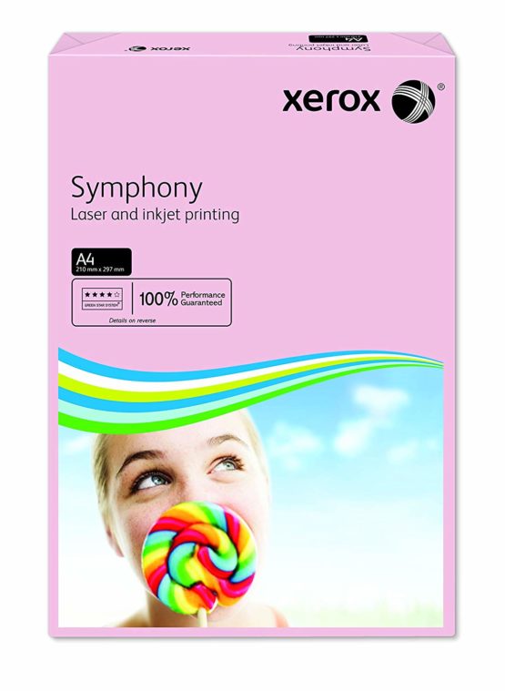Xerox 80gsm A4 Pastel Tints Pink Ream Symphony Paper - Image 2