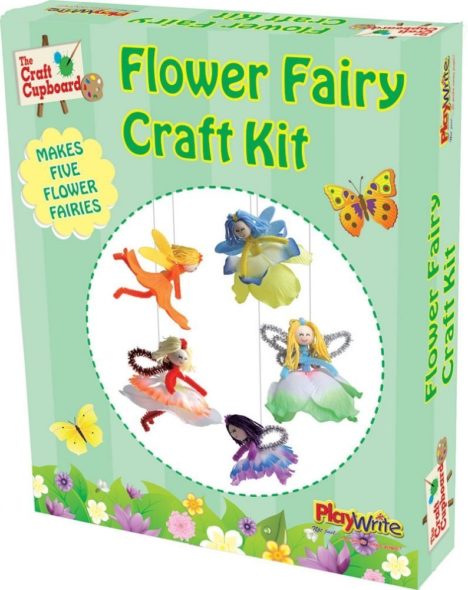 Make Your Own Flower Fairies Craft Kit - Complete Set With Beads, Fabric & Sticks