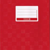 Brunnen Booklet Cover for A4 with Name tag and Structure Embossing/Bast Structure, 1 Envelope a4 Crimson