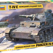 Zvezda 3641 500783641 – 1:35 Tank IV Ausf.E (Sd.161) German, Standing Model Building, Hobby, Crafts, Plastic Construction Kit, Unvarnished