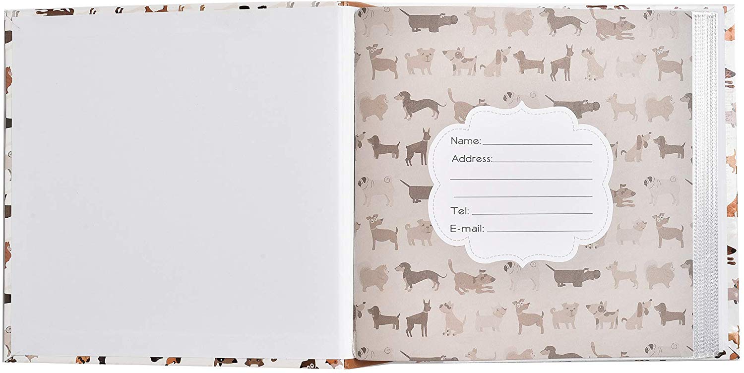 Arpan Cute Dog Photo Album Slip In Case Memo Album 6x4" for 200 Photos Scotty Dogs, 23 X 23 cm - Image 3