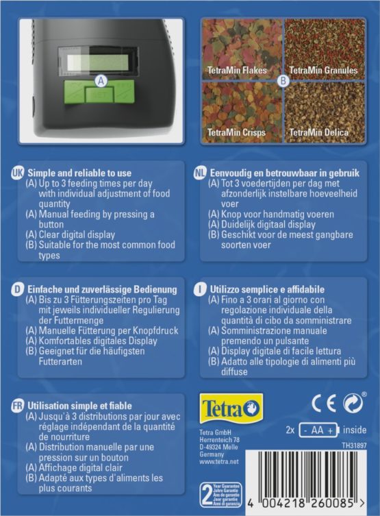 Tetra My Feeder For Automatic Feeding With Digital Display, 20 Mk - Image 3