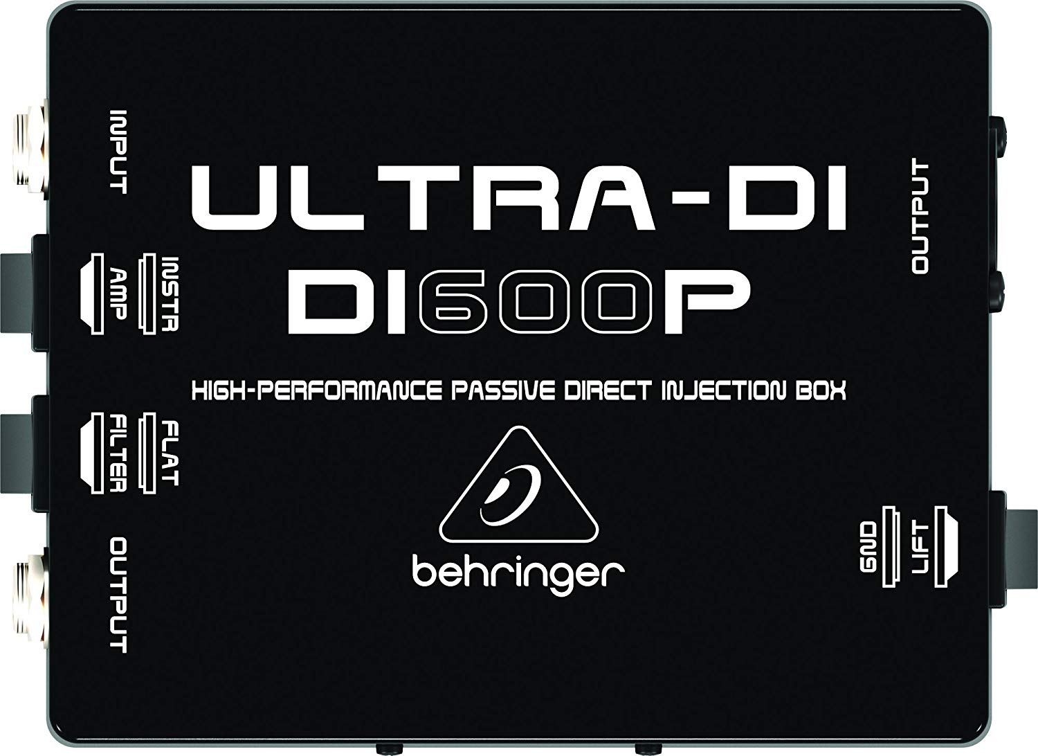 Behringer DI600P Ultra-DI Passive DI Box, black, 6.14172 x 1.88976 x 5.55117 cubic inches