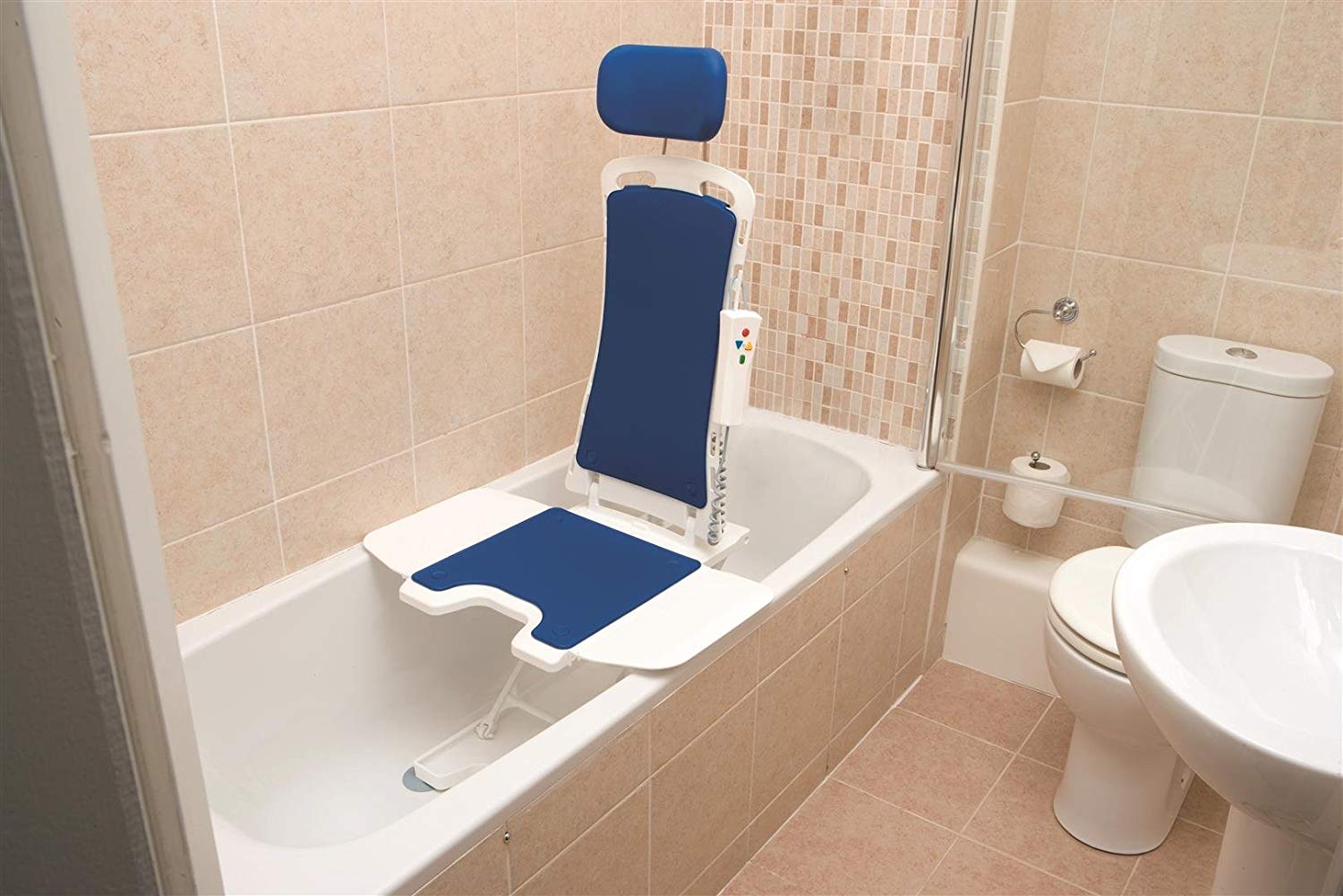 Drive Devilbiss Bellavita Lightweight Reclining Bath Lift with White Covers - Image 3