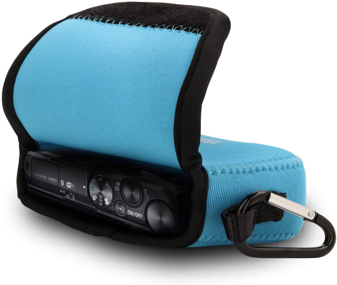 MegaGear MG879 Nikon Coolpix A1000, A900 Ultra Light Neoprene Camera Case - Blue - Image 3
