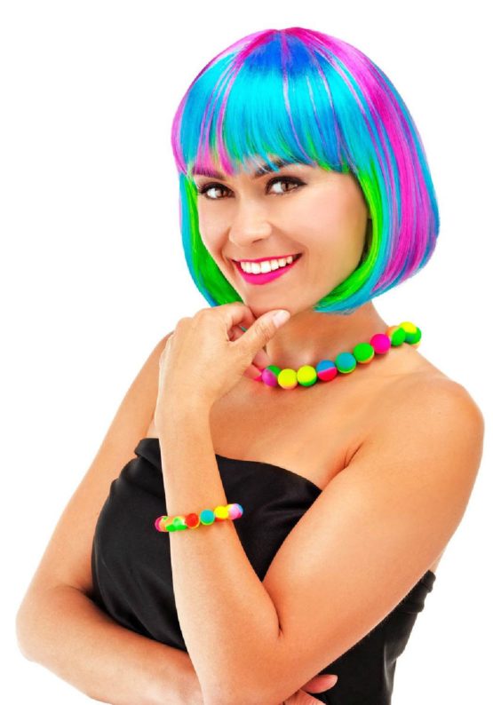 Folat 26692 Bob Wig Rainbow, Multi Colors, One Size - Image 2