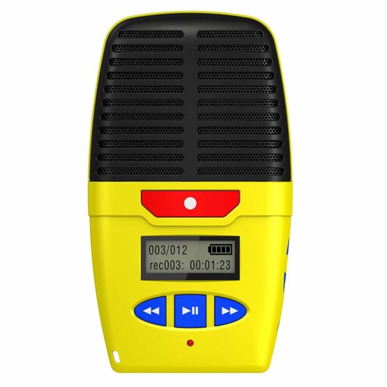 Micro-Speak Digital Voice Recorder, Yellow, 4GB, 96 hours recording. Dictaphone with MP3 player - Image 2