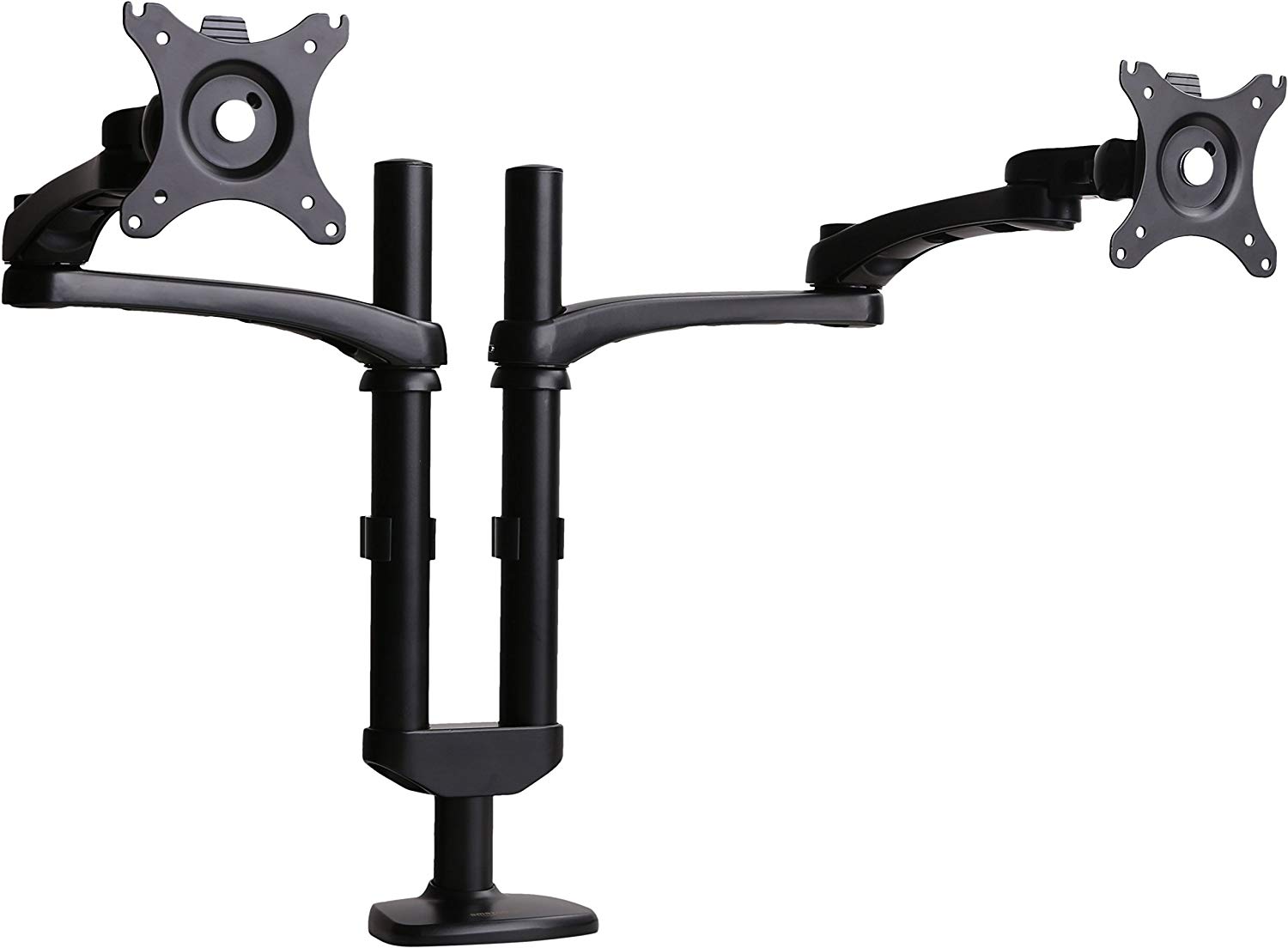 Amazon Basics Dual Monitor Stand – Modular Arm Mount, Aluminum - BigaMart