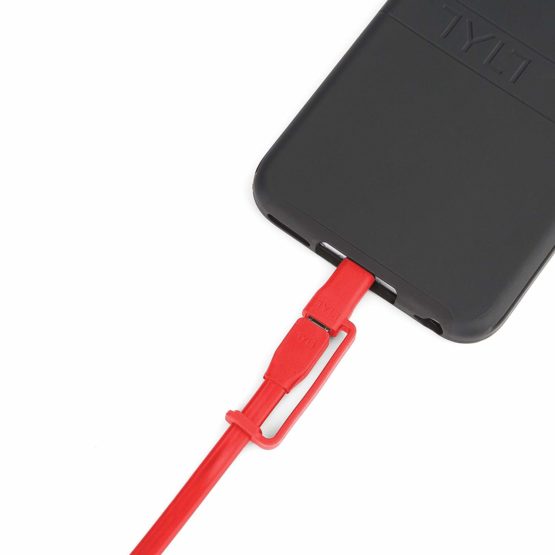 TYLT 30 cm FLYP-DUO Reversible USB Lightning Charge and Sync Cable - Red - Image 4