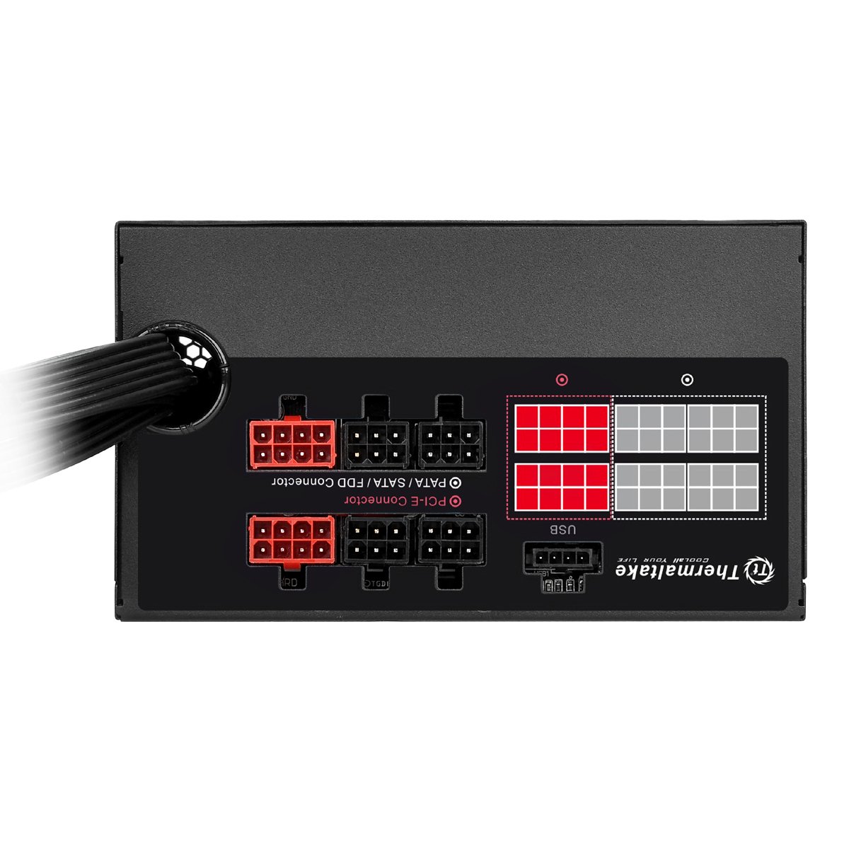 Thermaltake Smart DPS G Digital 500 W 80 Plus Bronze Semi Modular Power Supply Unit - Black, 500W - Image 4