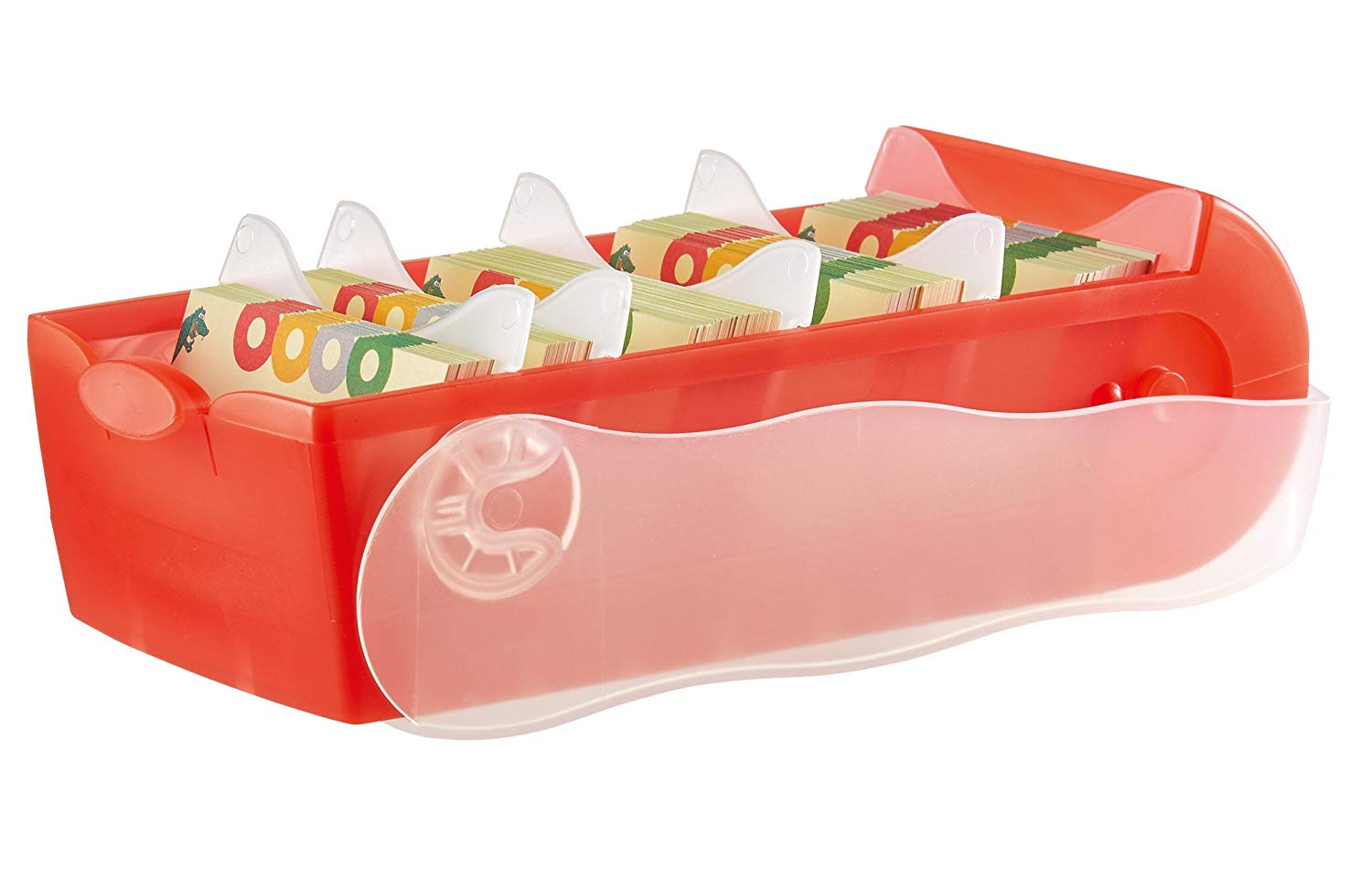 Han Croco 617 Flash Professional Box Really Easy Vocabulary Learning, DIN A8, Translucent Red, rot transluzent - Image 2
